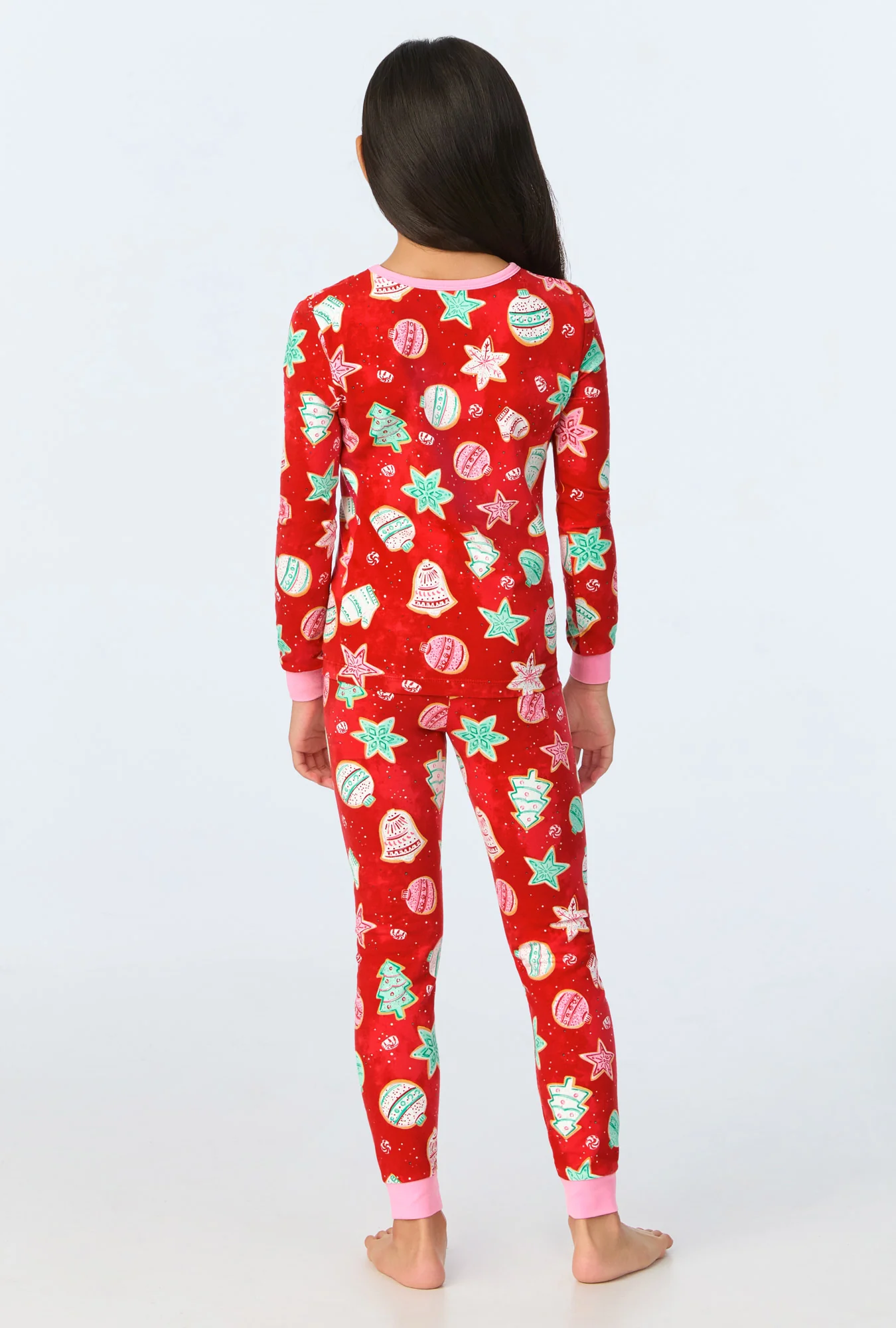 Sugar Cookies Long Sleeve Stretch Jersey Kids PJ Set - Image 2