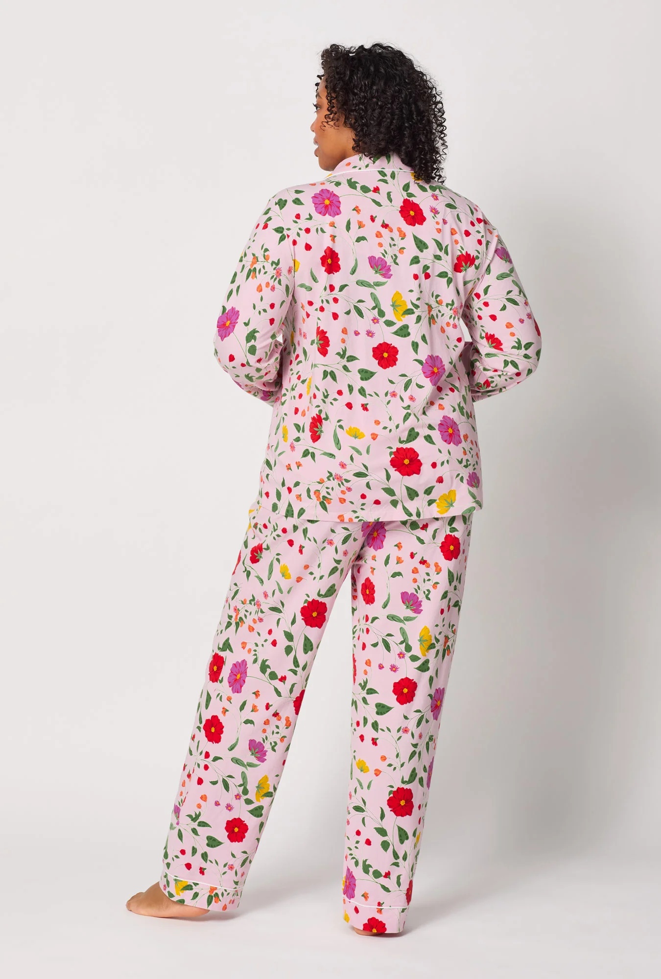 Sunlit Floral Long Sleeve Classic Stretch Jersey Pj Set - Image 6