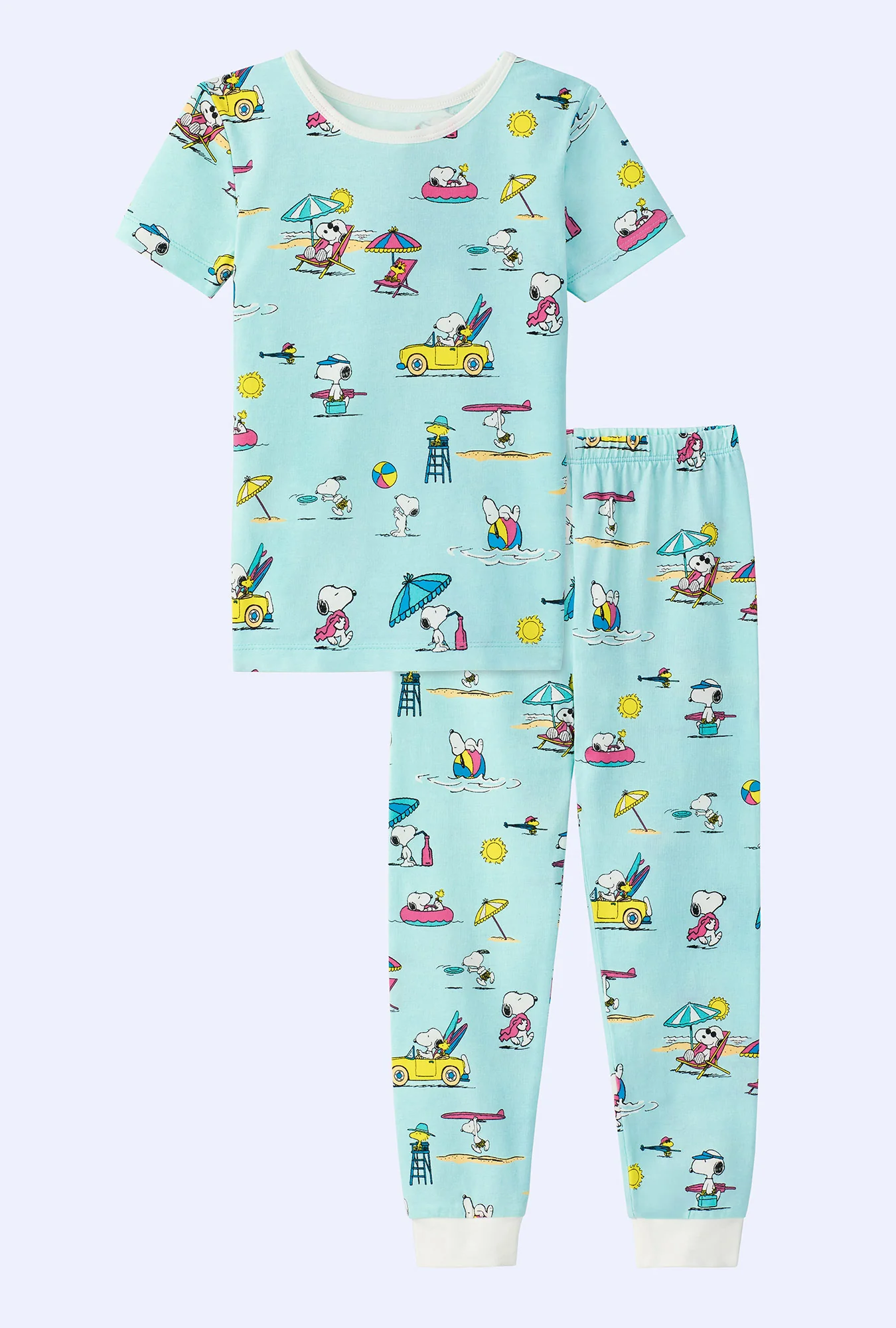 Surfside Snoopy® Short Sleeve Stretch Jersey Kids PJ Set - Image 3