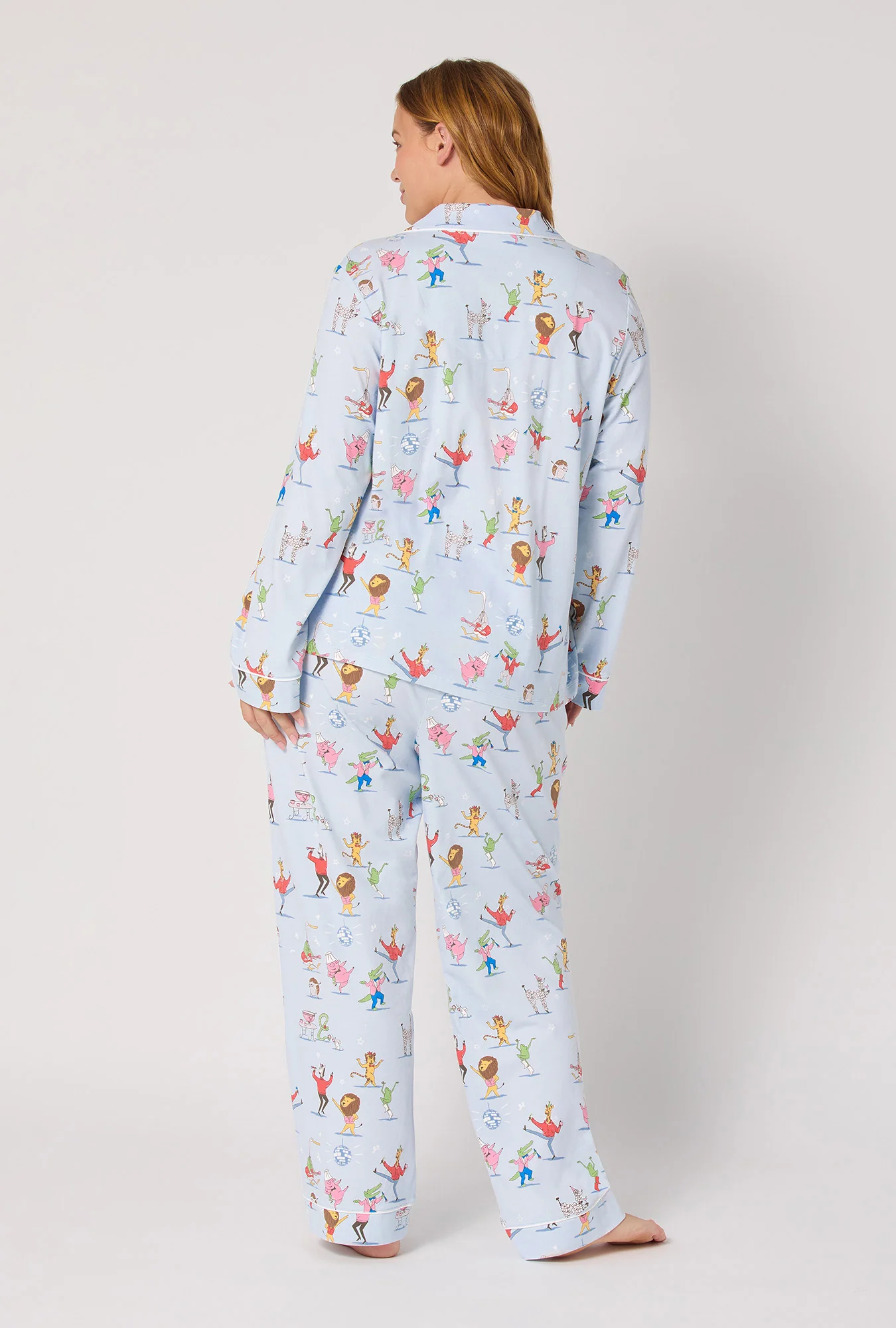 Till The Ball Drops Long Sleeve Classic Stretch Jersey Pj Set - Image 6