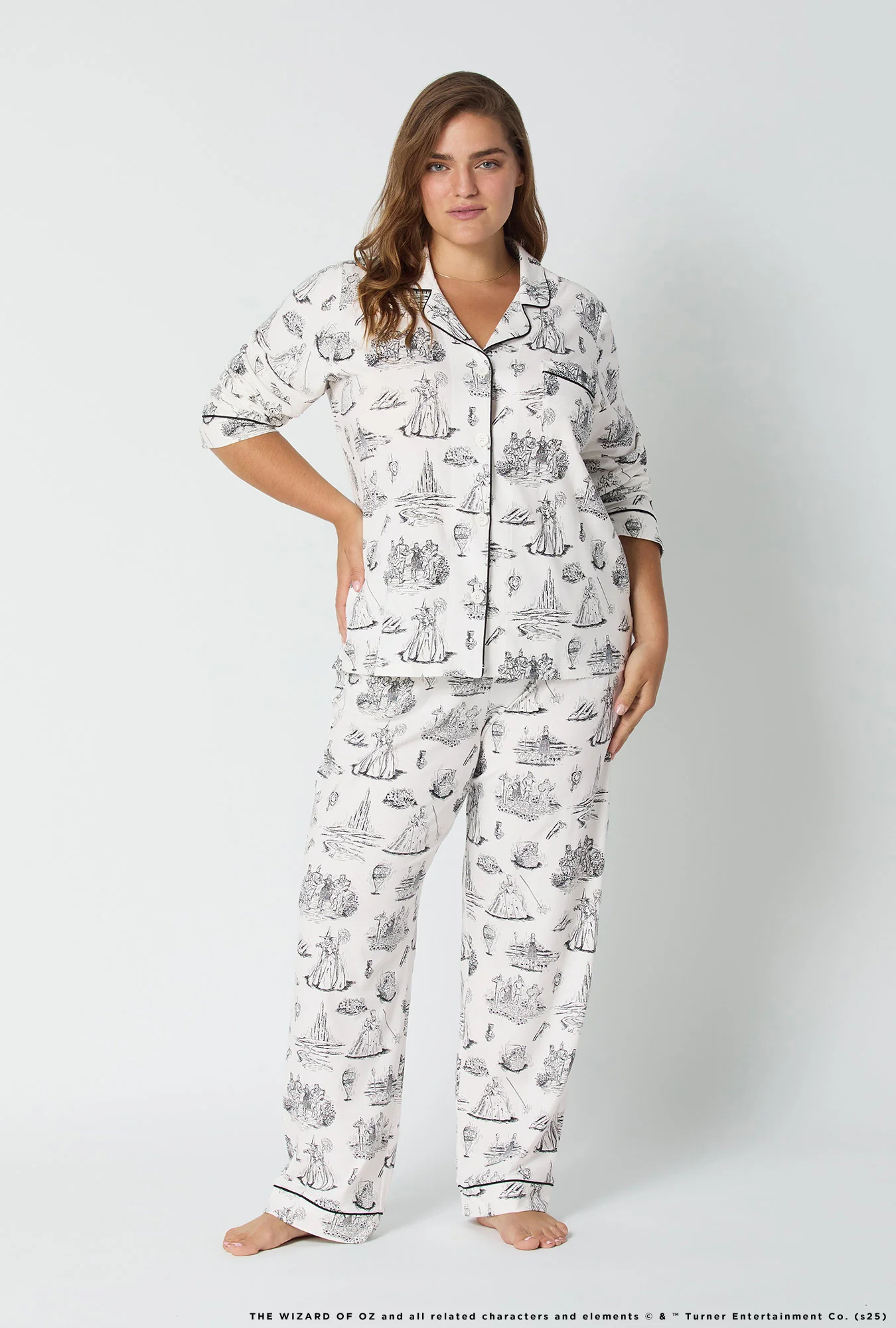 Wizard Of Oz Long Sleeve Classic Stretch Jersey Pj Set - Image 4