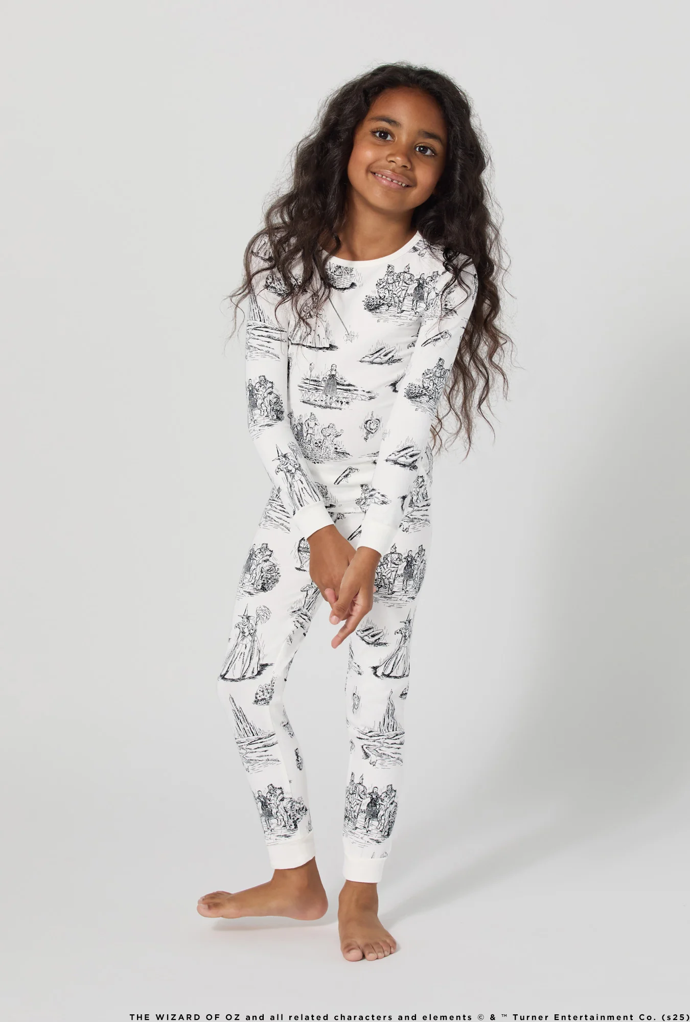 Wizard Of Oz Long Sleeve Stretch Jersey Kids Pj Set