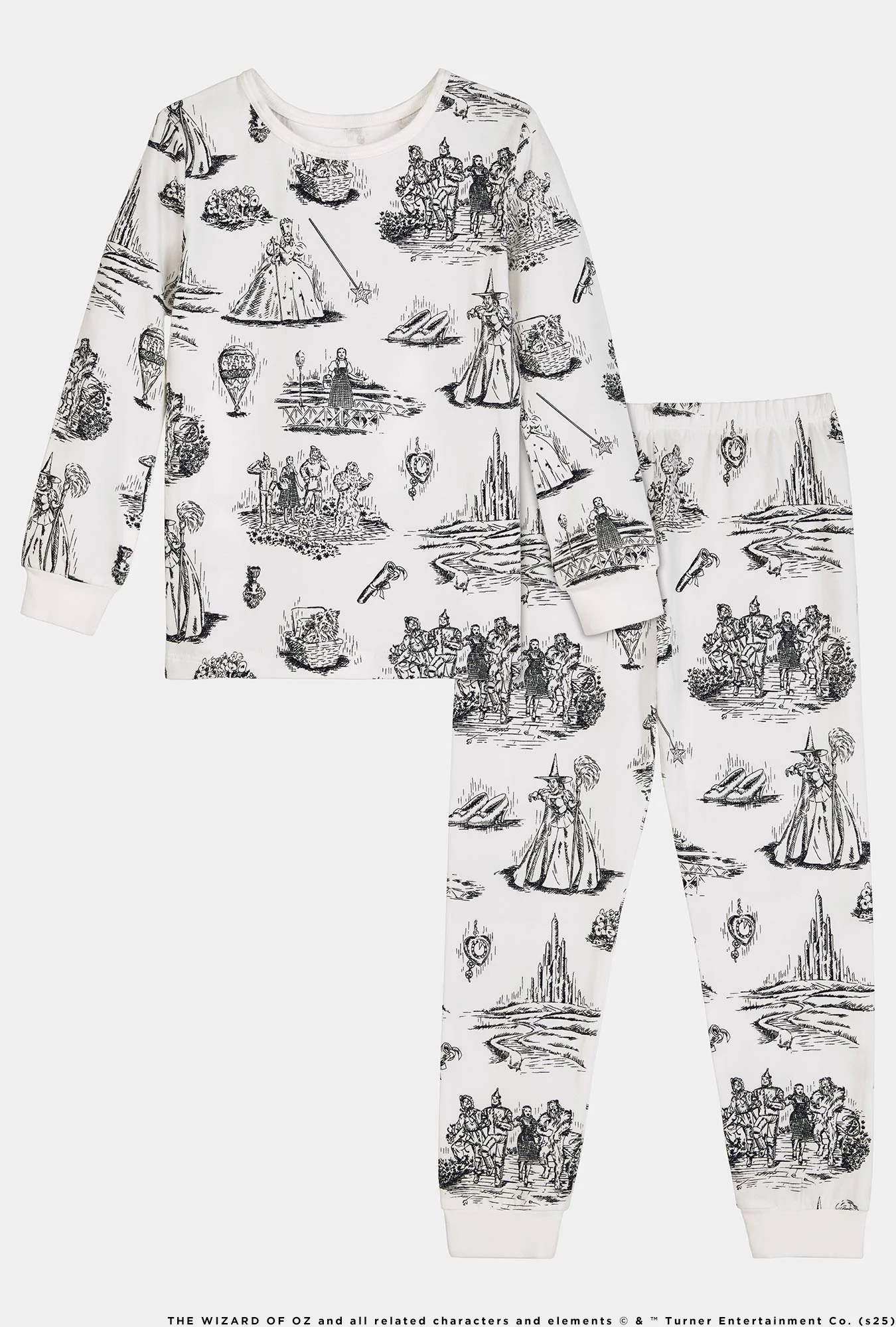 Wizard Of Oz Long Sleeve Stretch Jersey Kids Pj Set - Image 3