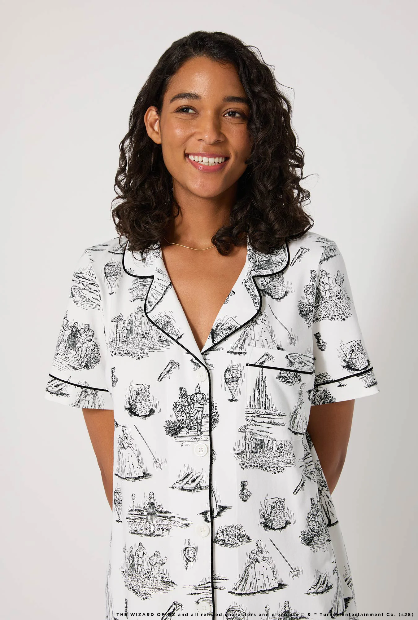 Wizard Of Oz Short Sleeve Classic Shorty Stretch Jersey Pj Set - Image 4