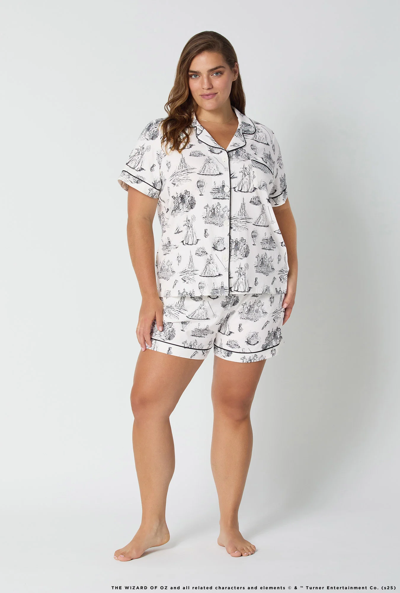 Wizard Of Oz Short Sleeve Classic Shorty Stretch Jersey Pj Set - Image 5